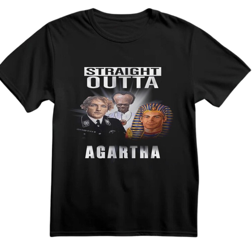 Straight Outta Agartha History Conspiracy Ancient Civilization Parody T Shirt 90